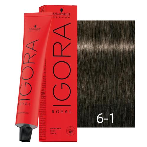 Schwarzkopf  Igora  61 Donkerblond Cendré  60 ml, Sieraden, Tassen en Uiterlijk, Uiterlijk | Haarverzorging, Nieuw, Verzenden