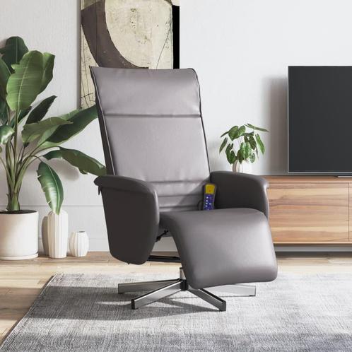 vidaXL Massagestoel verstelbaar met voetensteun kunstleer, Huis en Inrichting, Fauteuils, Nieuw, Verzenden