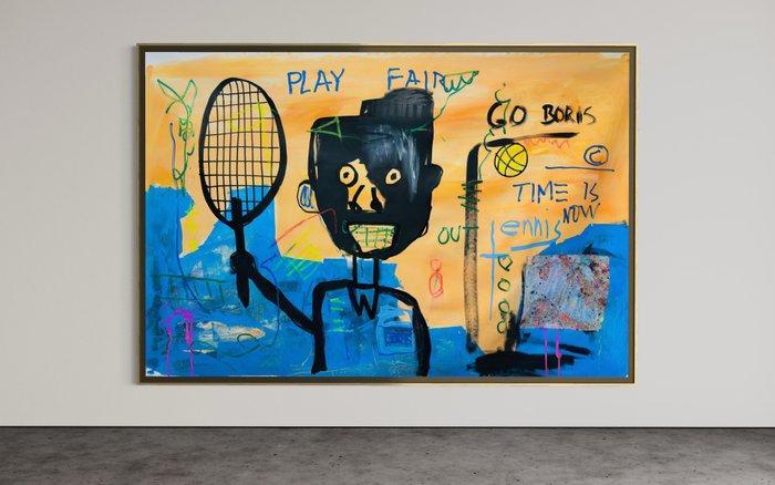 Dominik Brunner (1988) - Tennis Pro like Basquiat, Antiek en Kunst, Kunst | Schilderijen | Modern