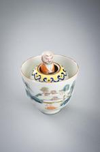 Beker - Porselein - Trick cup - Qianlong mark