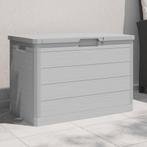 vidaXL Kussenbox 77,5x44,5x53 cm polypropeen grijs, Verzenden, Nieuw