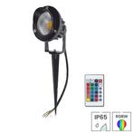 Tuinspot Torcello | 9 watt | RGBW | IP65 | Mat zwart |, Verzenden, Minder dan 50 watt, Nieuw, Netvoeding