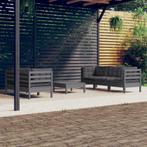 vidaXL 6-delige Loungeset met antracietkleurige kussens, Tuin en Terras, Tuinsets en Loungesets, Verzenden, Nieuw, Loungeset