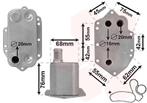 OLIEKOELER VOOR BMW 3 E46 1997-2001 11427788462, Auto diversen, Ophalen of Verzenden, Nieuw