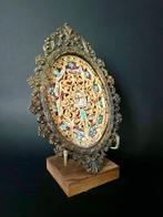 Reliekhouder - Brons, Glas, Textiel - 1750-1800 - Heilige, Antiek en Kunst