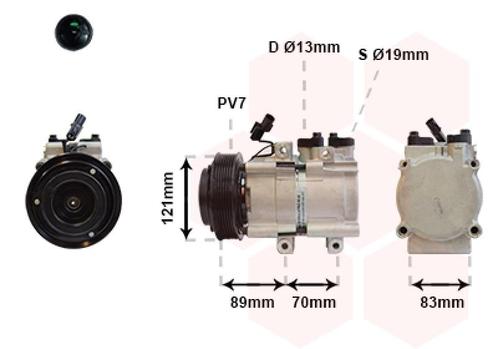 AIRCO COMPRESSOR VOOR HYUNDAI H 200 1997-2007 977014A900, Auto-onderdelen, Airco en Verwarming, Nieuw, Ophalen of Verzenden