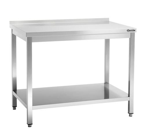 Bartscher Werktafel 600 | B1300 mm | RVS | Met Opstaande Ran, Zakelijke goederen, Horeca | Meubilair en Inrichting, Nieuw in verpakking