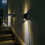 Solar wandlamp 'Roxx' - Set van 2 stuks - Warm wit licht, Tuin en Terras, Nieuw, Minder dan 50 watt, Zonne-energie, Kunststof