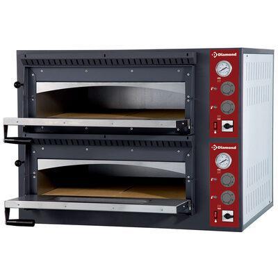 Elektrische oven 2x 4 pizza&#39;s, 2 kamers | Diamond |, Zakelijke goederen, Horeca | Keukenapparatuur, Nieuw in verpakking, Verzenden