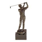 Ger van Tankeren - sculptuur, Golfer - 25 cm - Brons, Antiek en Kunst
