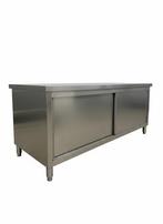 Nieuw RVS werkkast met schuifdeuren - diverse formaten, Ophalen of Verzenden, Nieuw in verpakking, Meubilair