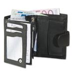 Platino Portemonnee Unisex met Drukknoop sluiting | Zwart, Overige merken, Verzenden, Zwart, Nieuw