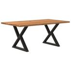vidaXL Eettafel rechthoekig 180x100x74 cm massief eikenhout, Huis en Inrichting, Tafels | Eettafels, Verzenden, Nieuw