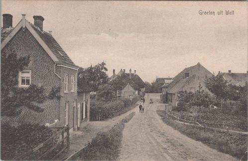 WELL - Groeten uit Well. Dorpsgezicht, Verzamelen, Ansichtkaarten | Nederland, Verzenden