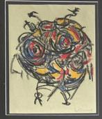 Theo Wolvecamp 1925 - 1992 - abstracte compositie -, Antiek en Kunst