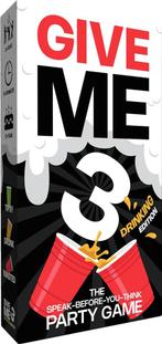 Give Me 3 Drinking | Savana Games - Gezelschapsspellen, Nieuw, Verzenden