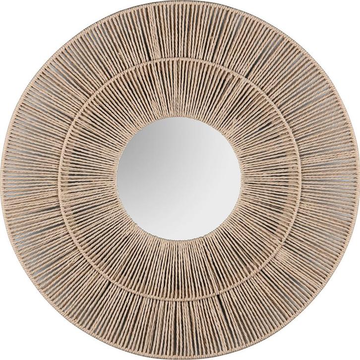 Spiegel - Trion Arle - Decoratieve Spiegel - Rond - 80cm -, Huis en Inrichting, Woonaccessoires | Spiegels, Nieuw, Ophalen of Verzenden