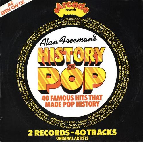 LP gebruikt - Various - Alan Freemans History Of Pop, Cd's en Dvd's, Vinyl | Verzamelalbums, Zo goed als nieuw, Verzenden
