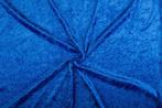 Velours cobalt stof - 10m rol - Polyester - ACTIE!, 200 cm of meer, Nieuw, Polyester, 120 cm of meer