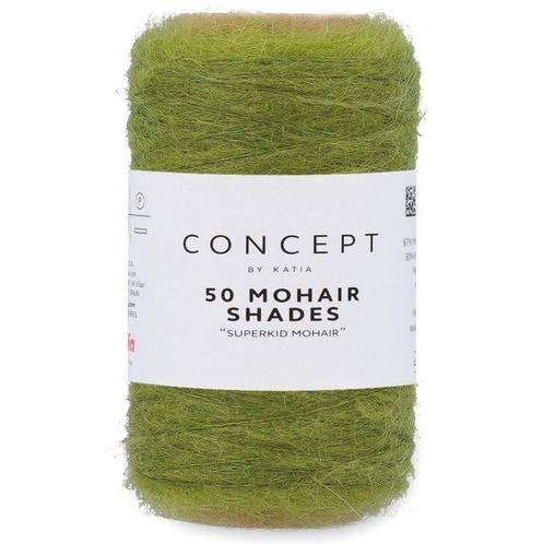 Katia Concept 50 Mohair Shades - 22 pistachegroen - Mohair, Hobby en Vrije tijd, Breien en Haken, Ophalen of Verzenden
