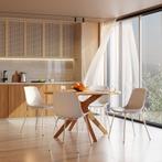 Kunststofstoelen Mave, ergonomisch, 120 kg - taupe/chroom, S, Huis en Inrichting, Stoelen, Verzenden, Nieuw