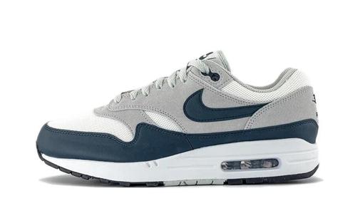 Nike Air Max 1 Essential Summit White Armory Navy, Kleding | Heren, Schoenen