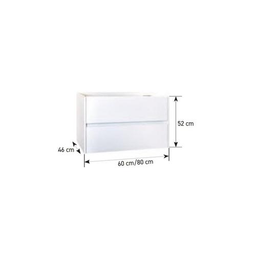 Onderkast Boss & Wessing Hayat 80x46x52 cm Wit, Doe-het-zelf en Verbouw, Sanitair, Ophalen of Verzenden