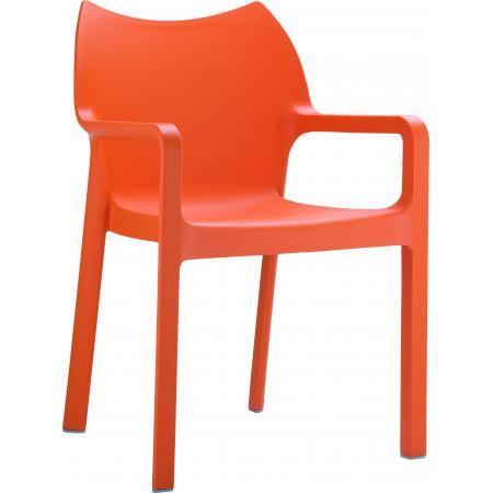 (MDK-105011) Siesta Diva 4-pootsstoel oranje, Huis en Inrichting, Stoelen, Nieuw, Ophalen of Verzenden