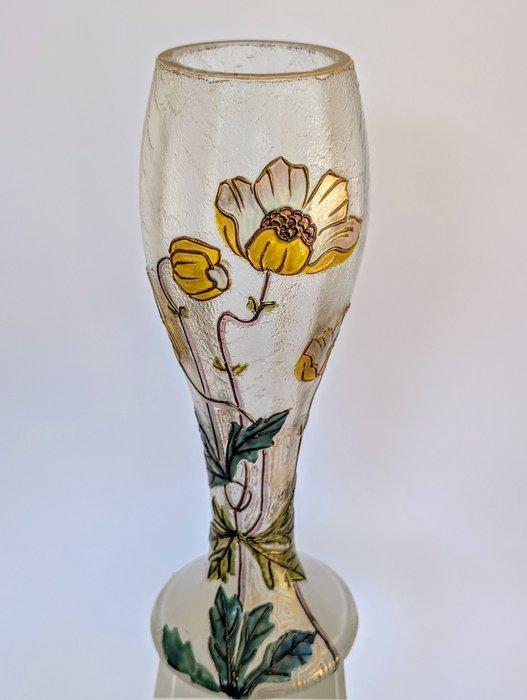 Legras & Cie, Montjoye - Vaas - Glas - Adormideras, Antiek en Kunst, Antiek | Glas en Kristal