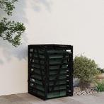 Containerberging 84x90x128,5 cm massief grenenhout zwart, Huis en Inrichting, Verzenden, Nieuw