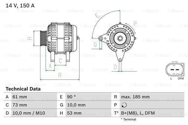 Dynamo / Alternator BMW X3 (2.0 d,3.0 d), Auto-onderdelen, Motor en Toebehoren, Nieuw, Ophalen of Verzenden
