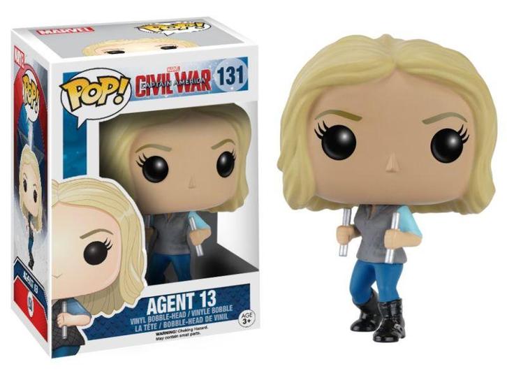 Funko POP! Marvel Captain America Civil War-Agent 13, Verzamelen, Poppetjes en Figuurtjes, Nieuw, Ophalen of Verzenden