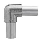 Buiskoppeling Kniestuk Ø 60 mm Aluminium, Verzenden, Nieuw