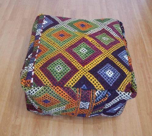 Puff-hoesjes 1 - Kelim - 60 cm - 60 cm, Antiek en Kunst, Kunst | Designobjecten