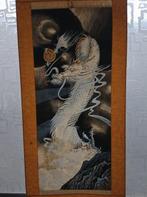 Japanse hangende scroll (Kakejiku) - De Beschermende Draak, Antiek en Kunst