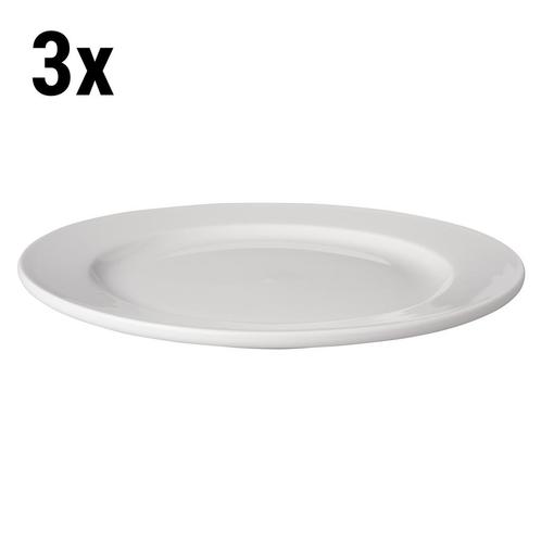 GGM Gastro | (3 stuks) BUDGETLINE - Bord - plat Mammoet - Ø, Huis en Inrichting, Keuken | Servies, Effen, Nieuw, Bord(en), Verzenden