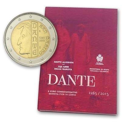San Marino 2 Euro Dante 2015, Postzegels en Munten, Munten | Europa | Euromunten, Verzenden