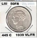 België. Leopold III. 50 Francs 1939VL FR morin 445C munten