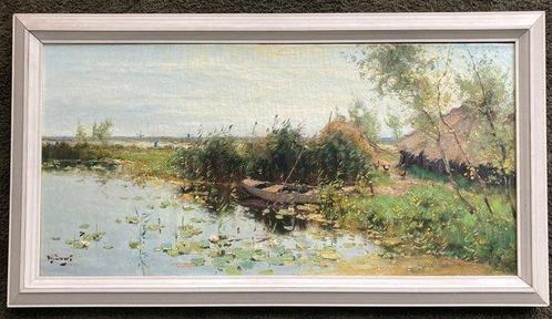 A J Zwart (1903-1981) - Plasgezicht, Antiek en Kunst, Kunst | Schilderijen | Klassiek