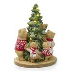 Kerstminiatuur | Beren met kerstboom | Lumineo, Diversen, Kerst, Verzenden, Nieuw
