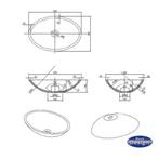 Waskom Best Design Just Solid 52x38x14cm Solid Surface Army, Ophalen of Verzenden, Nieuw