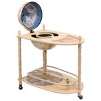 vidaXL Globebar vrijstaand eucalyptushout groen, Huis en Inrichting, Woonaccessoires | Wijnrekken, Verzenden, Nieuw