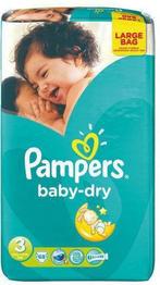 Pampers baby dry 4-9kg Midi (68st) NR 3, Nieuw, Verzenden