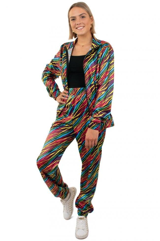 Trainingspak 80`S Zebra Dames, Kleding | Dames, Carnavalskleding en Feestkleding, Nieuw, Verzenden