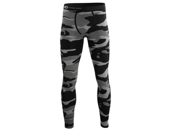 Heren thermo onderbroek - Lang - Camouflage Zwart, Kleding | Heren, Ondergoed, Verzenden