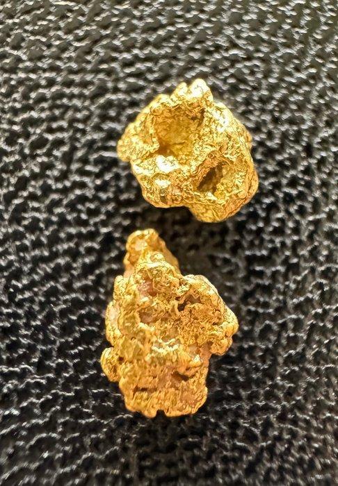 Goud Goud nuggets- 0.52 g - (2), Verzamelen, Dierenverzamelingen