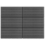 vidaXL Tegels 6 st 1m² 60x30 cm HKC grijs, Verzenden, Nieuw