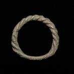 Viking periode Brons bronzen Faux rope twist vinger ring -