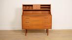 Vintage secretaire | Teak | 100 cm, Huis en Inrichting, Ophalen of Verzenden, Nieuw