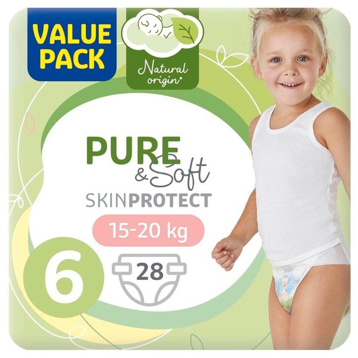 Kruidvat Pure & Soft 6 Luiers Valuepack, Kinderen en Baby's, Overige Kinderen en Baby's, Nieuw, Verzenden